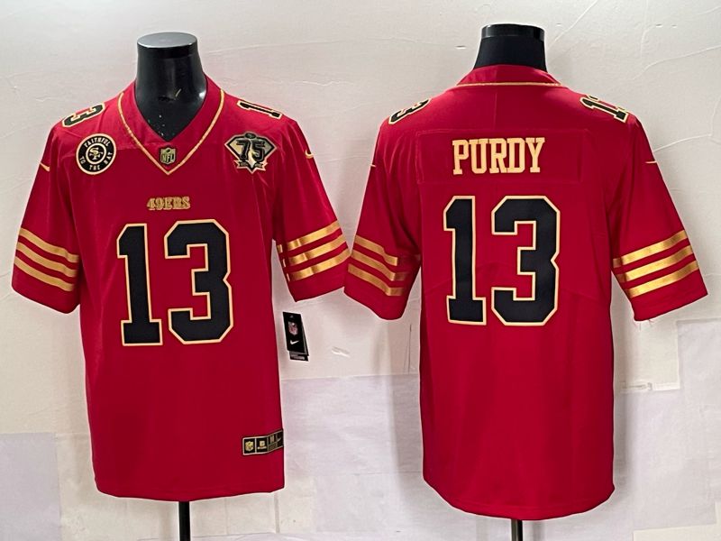 Men Nike San Francisco 49ers #13 Purdy red Limited NFL 2025 Jersey 0056->san francisco 49ers->NFL Jersey